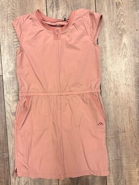 Black Mountain Girls' size 6T Casual Cap-Sleeve Dress in Dusty Rose Quick Dry